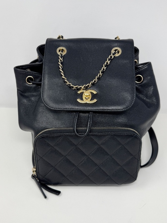 Chanel Black Caviar Business Affinity Backpack main image 8